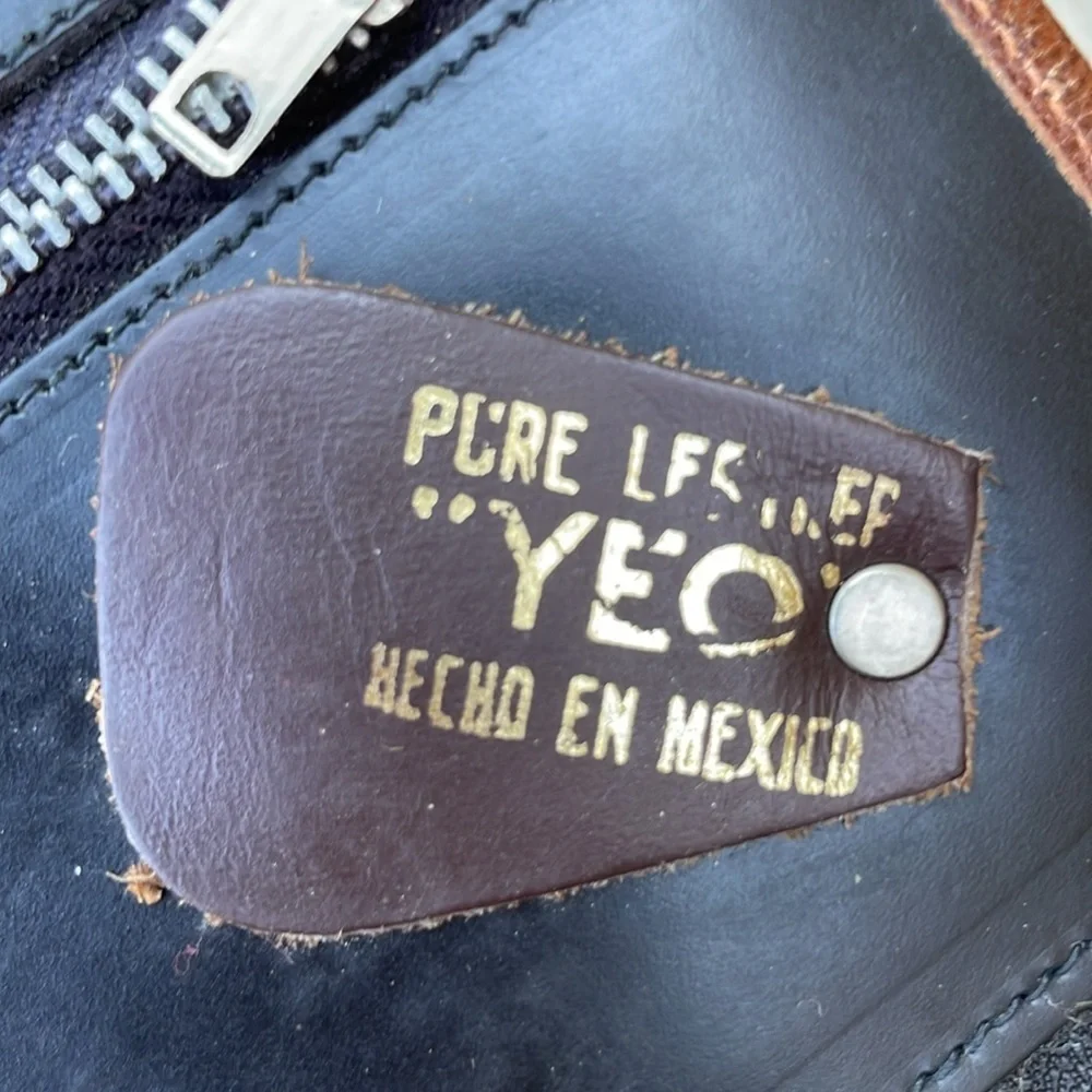 Vintage‎ Bennine YEO Congura Kangaroo Leather Mexican Envelope Clutch Purse
